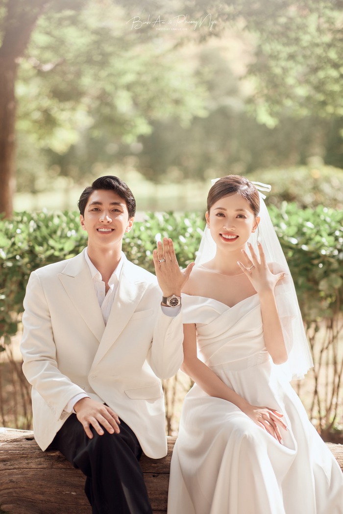 Bộ ảnh cưới đẹp như mơ tại Hàn Quốc lần đầu được Bình An - Phương Nga hé lộ - Ảnh 1.