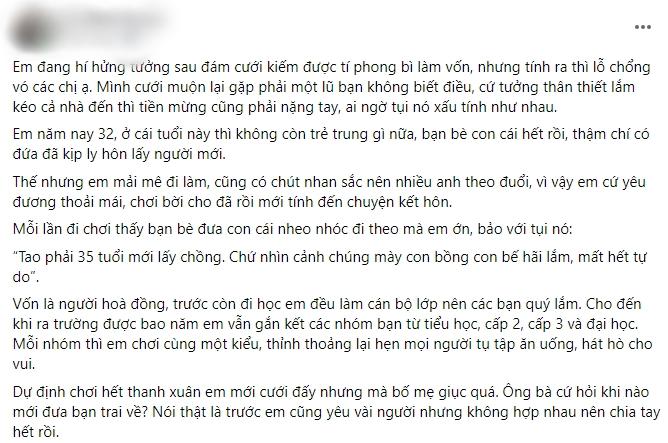 Lỗ nặng vì cưới muộn, nhà đi 3 người nhưng chỉ nhét phong bì 500k-1