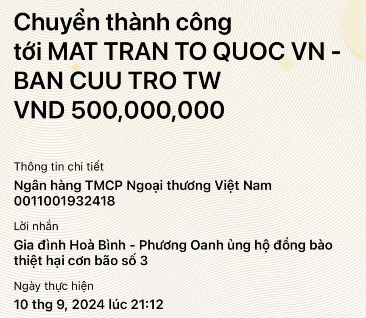 Shark Bình và Phương Oanh ủng hộ 500 triệu đồng tới bà con ở vùng lũ Ảnh 1