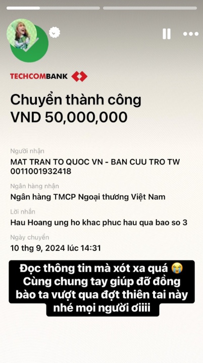 Các nghệ sĩ tích cực ủng hộ khắc phục hậu quả bão lũ cùng người dân miền Bắc ảnh 16