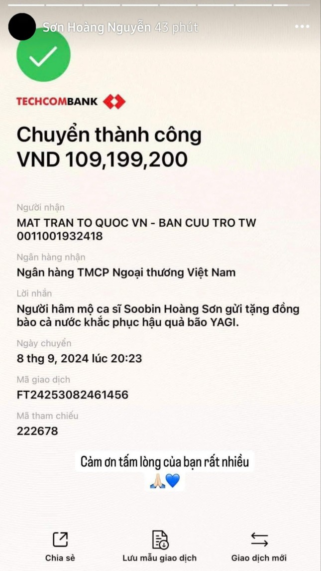 Dàn sao Việt chung tay hỗ trợ hơn 2,5 tỷ đồng gửi tới người dân vùng bão lũ ảnh 21