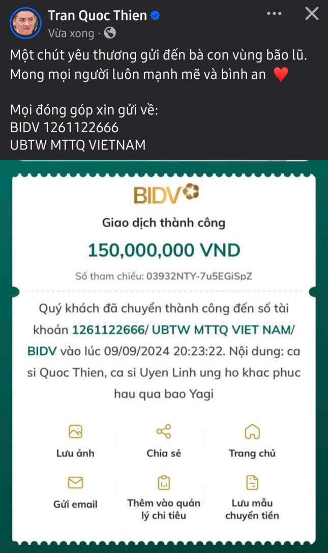 Dàn sao Việt chung tay hỗ trợ hơn 2,5 tỷ đồng gửi tới người dân vùng bão lũ ảnh 7