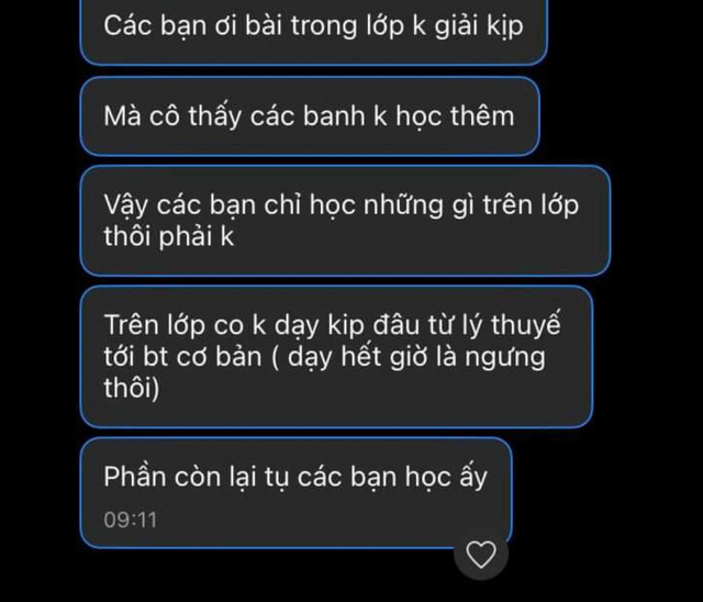 Nhắn tin hỏi học sinh “Không đi học thêm thật hả”, cô giáo phải viết tường trình, hé lộ nội dung - Ảnh 1.